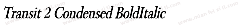 Transit 2 Condensed BoldItalic字体转换